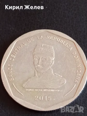 Монета 25 песос 2015г. Република Доминикана за КОЛЕКЦИОНЕРИ 41692, снимка 4 - Нумизматика и бонистика - 48860404