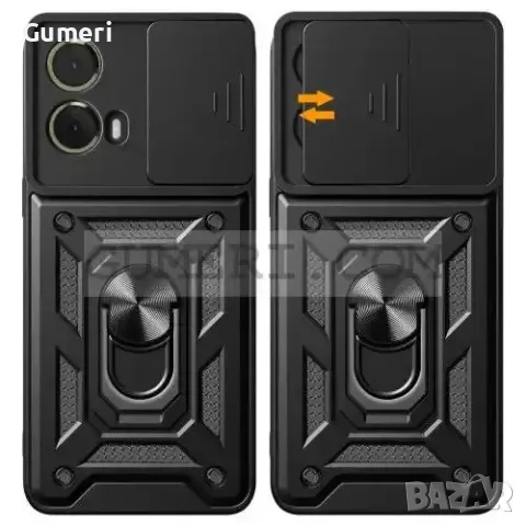 Хибриден Кейс с Капак и Ринг за Motorola Edge 50 Fusion, снимка 4 - Калъфи, кейсове - 48353605