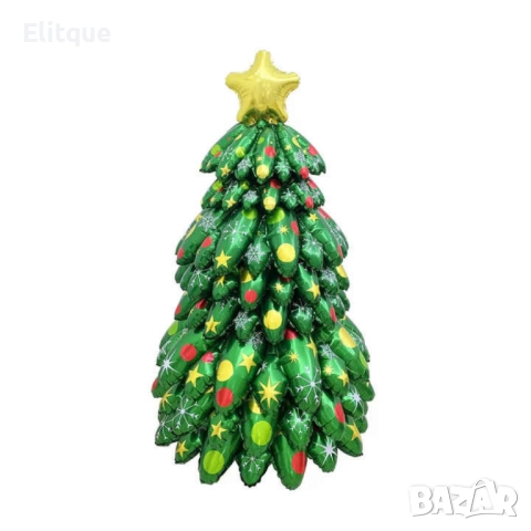 Коледни балони 9 части - 3D Коледна елха с цветни ярки акценти, снимка 3 - Декорация за дома - 52586870