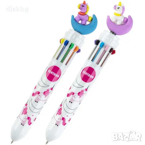 Нова Автоматична химикалка Centrum с 10 цвята и еднорог, снимка 3 - Други - 47315994