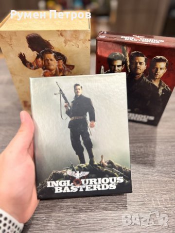 2 Steelbooks ГАДНИ КОПИЛЕТА - INGLORIOUS BASTERDS Ultra Limited DELUXE One Click Steelbooks Edition, снимка 11 - Blu-Ray филми - 44286524