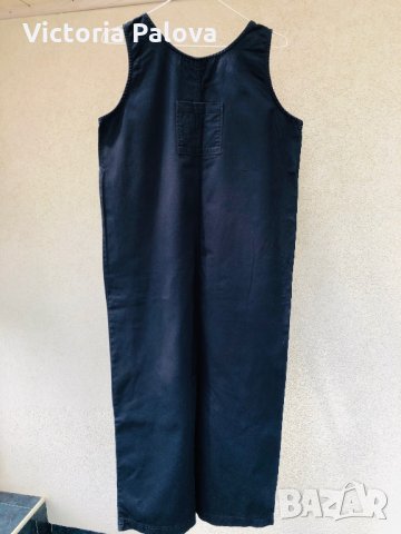 Тъмносиня права спортна рокля, снимка 2 - Рокли - 29439314