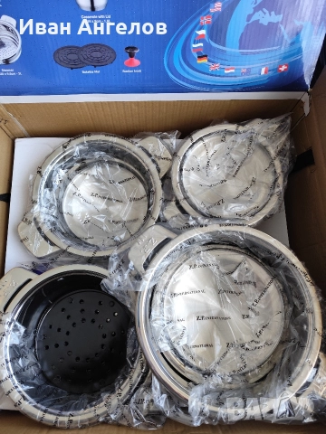 Нов луксозен комплект съдове за готвене , снимка 5 - Прибори за хранене, готвене и сервиране - 52662354