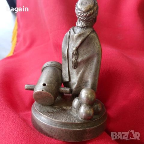 Артилерист. Бронзова статуетка. Топчия., снимка 3 - Антикварни и старинни предмети - 52277291