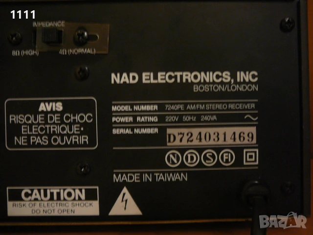 NAD 7240PE, снимка 7 - Ресийвъри, усилватели, смесителни пултове - 51064555