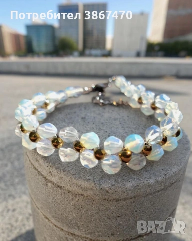 Ръчно изработени гривни от естествени камъни 