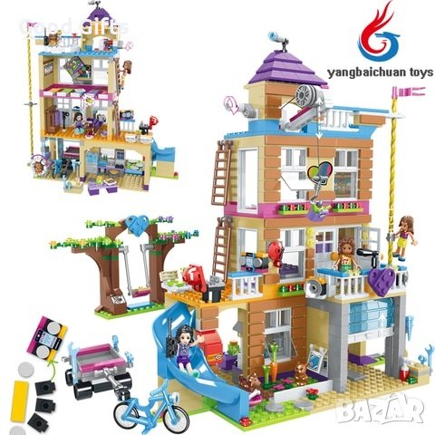 Голям детски конструктор Приятелки завинаги , 868 части, снимка 2 - Конструктори - 38124485