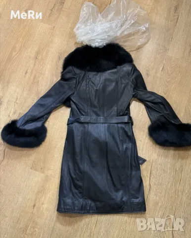 Палто естествена кожа и естествен косъм , снимка 2 - Палта, манта - 48899958