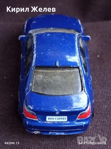 Метална количка BMW 5 SERIES рядка за КОЛЕКЦИЯ ДЕКОРАЦИЯ 41768, снимка 4 - Колекции - 51196576