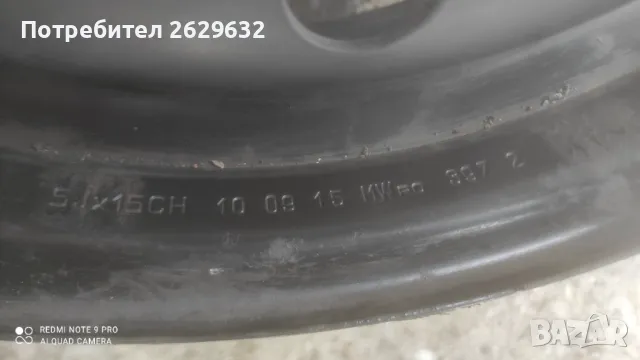 Джанти 15 цола 4x100 с датчици за налягане, снимка 7 - Гуми и джанти - 49874584