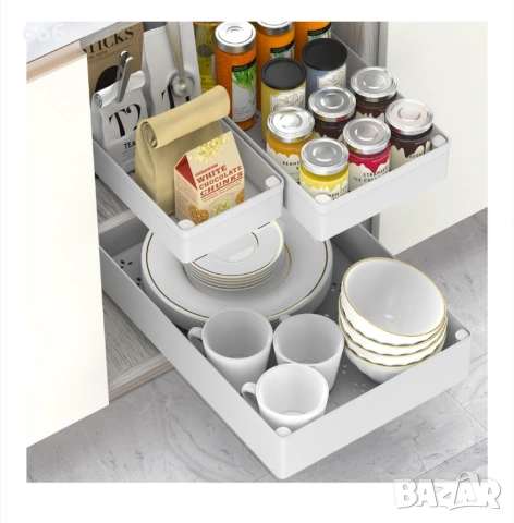 Комплект от 3 плъзгащи се чекмеджета с плавно затваряне, снимка 2 - Други стоки за дома - 54155232