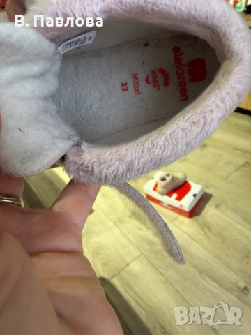 Детски зимни обувки естествена кожа, 23 номер, снимка 6 - Детски боти и ботуши - 53062667