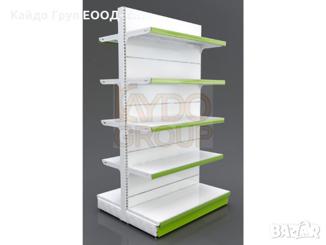 Островен метален стелаж, тип Гондола, за магазин ТОП ЦЕНА, снимка 2 - Стелажи и щандове - 29760806