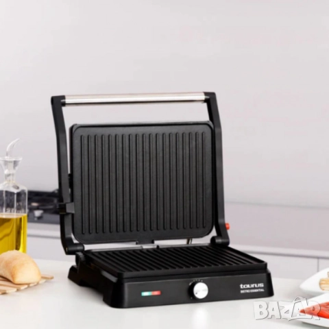 Taurus Bistro Essential, 2 в 1, Грил-плоча - с козметичен ДЕФЕКТ, има добавени снимки, снимка 3 - Друга електроника - 51896233
