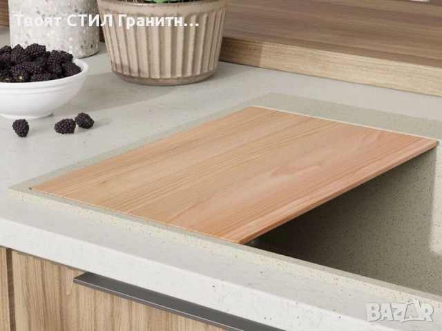 Бежав кухненска гранитна мивка Осло 80 Duo Top 780x500 мм, снимка 5 - Мивки - 52548514