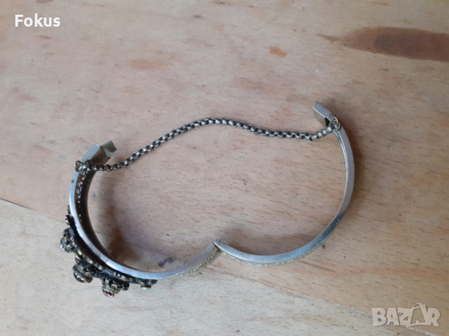 Старинна дамска гривна накит, снимка 4 - Антикварни и старинни предмети - 53273542