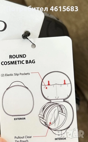 Оригинална козметична чанта Guess, снимка 6 - Чанти - 52919086