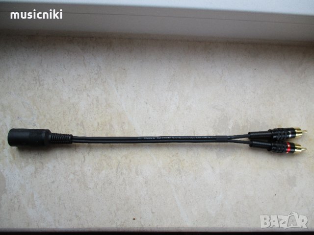 аудио кабел DIN 5 - cinc преходник, снимка 3 - Грамофони - 22274282