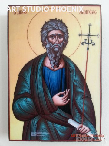 Икона на Свети Андрей Първозвани icona Sveti Andrei Parvozvani, снимка 4 - Картини - 14909723