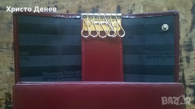 портфейл и ключодържател NAZARЕNO GABRIELLI Назарено Габриели, снимка 8 - Портфейли, портмонета - 53258272