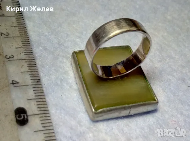 СТАР ПРЪСТЕН УНИКАТ КОСТ в МЕЛХИОНЕР ОБКОВ със СРЕБЪРЕН РИНГ и КРАЛСКИ СЕДЕФ ЧАСТ от КОМПЛЕКТ 37180, снимка 11 - Антикварни и старинни предмети - 49885931