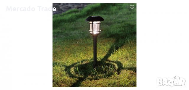 Соларна LED лампа, Бяла Светлина,43см , снимка 3 - Соларни лампи - 29149250