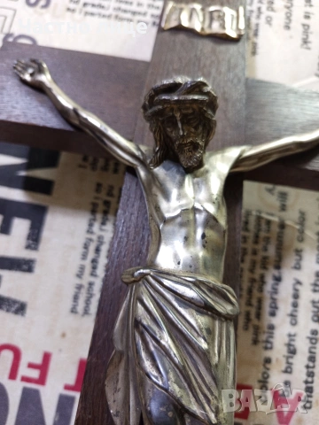 Разпятие/Кръст за стена, снимка 9 - Антикварни и старинни предмети - 54182641