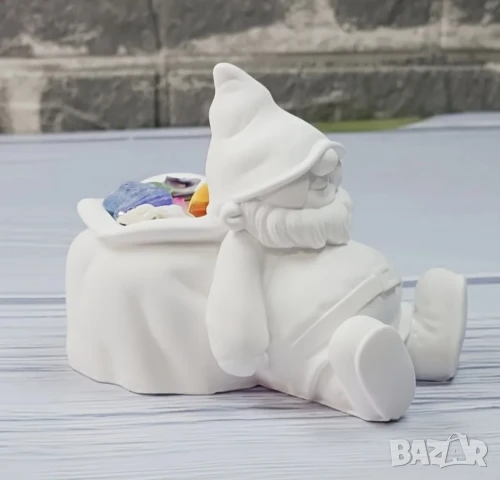 Молд кашпа коледно джудже с чувал, снимка 8 - Форми - 50741698