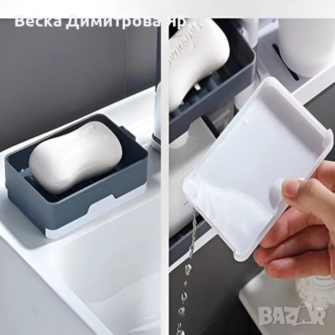 Въртящ се органайзер за баня или кухня с 4 нива, снимка 7 - Други стоки за дома - 52920129