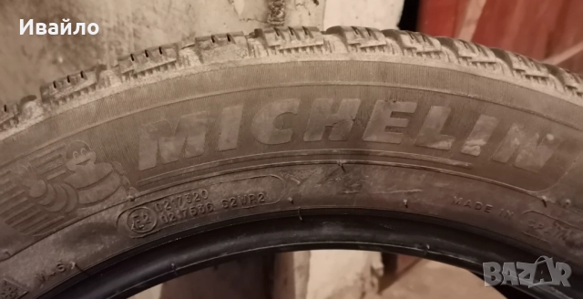 Продавам 4 броя зимни гуми 215.55.17 на 1 сезон дот 2019 Мишелин , снимка 3 - Гуми и джанти - 52844361