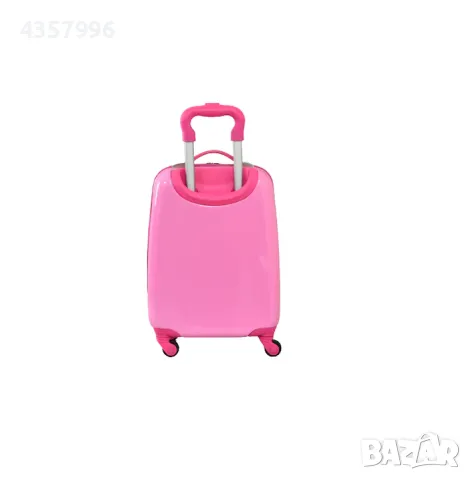 Комплект куфар и раница, За деца, Момиче с куче, Розов, снимка 5 - Кенгура и ранички - 48943879