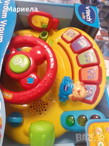 Музикална играчка, Vtech Baby, Volan Vroum Vroum , Интерактивна музикална играчка, снимка 4 - Образователни игри - 42719925