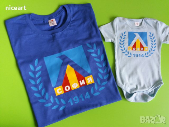 Комплект за баща и бебе Левски София, снимка 16 - Тениски - 34135247