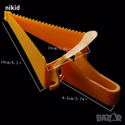 форма нож резец за рязане на парче торта резен лопата резачка пластмасова, снимка 5 - Аксесоари за кухня - 33704108