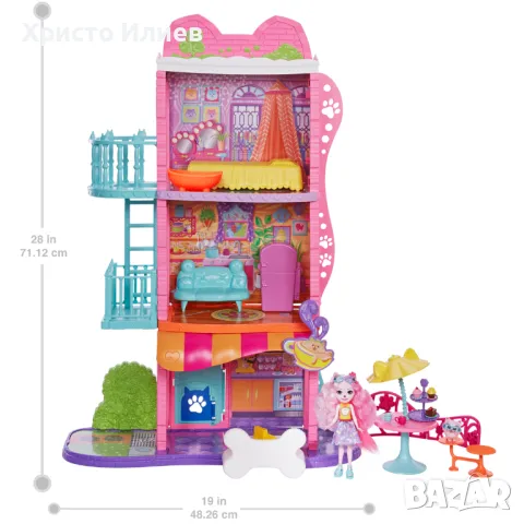 Enchantimals апартамент в града с кафене Къща с кукла, снимка 10 - Кукли - 48565214