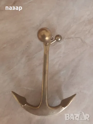 Бронзова котва, снимка 3 - Антикварни и старинни предмети - 50383553
