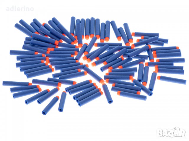 Комплект от 96 броя NERF патрони, стрели за автоматични карабини НЕРФ, снимка 4 - Коли, камиони, мотори, писти - 34458703