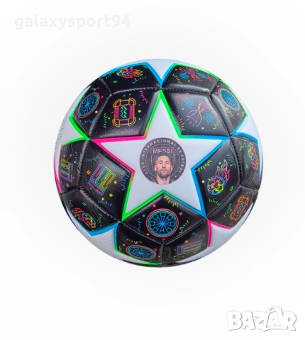 Футболна Топка RONALDO 7 Геймърска BLACK GAMER Шампионска Лига 2026 Ново 7цвята, снимка 3 - Футбол - 54161108