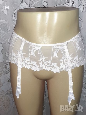 Бял жартиерен колан 5