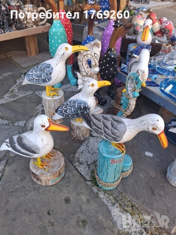 продавам дървени чайки и гларуси!