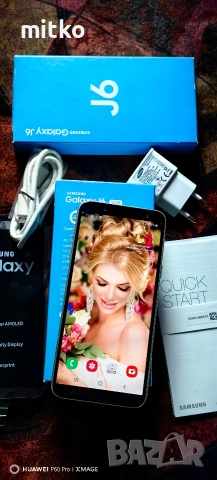 SAMSUNG GALAXY J6 DUOS GOLD-Перфектно състояние.Пълен комплект 