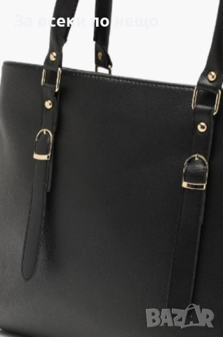 Дамска стилна чанта с двойна катарама 43/30см, снимка 4 - Чанти - 44773711