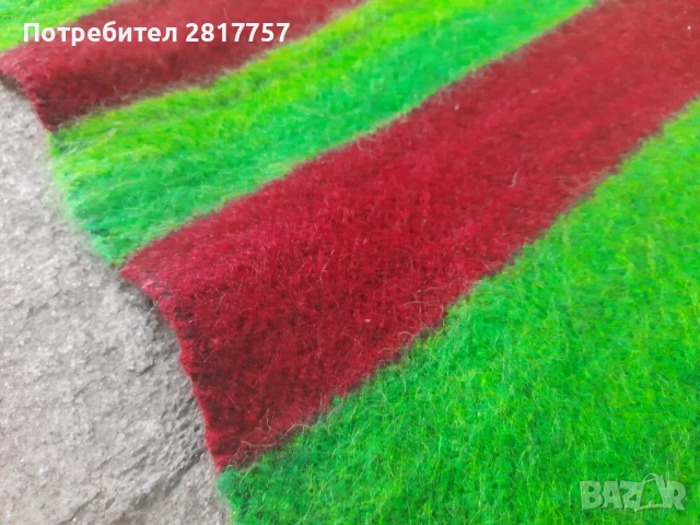 Ретро автентично вълнено одеяло НОВО , снимка 2 - Антикварни и старинни предмети - 51241222