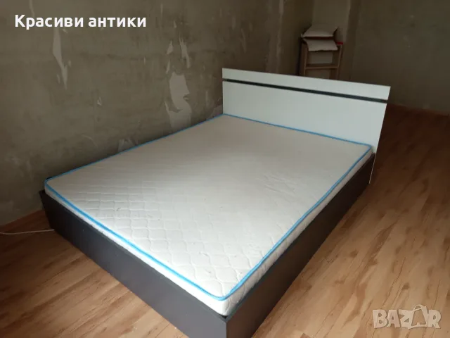 Легло за спалня с матрак, запазено, вьзглавнички подарьк , снимка 7 - Спални и легла - 55954976