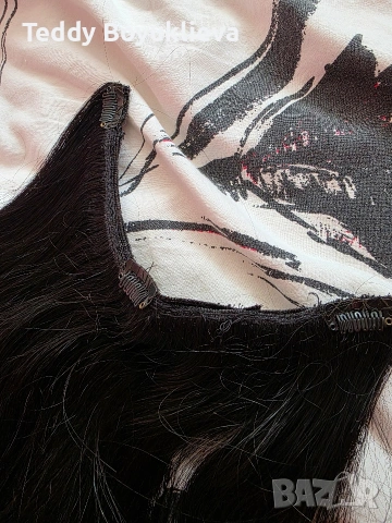 Естествена коса черна, снимка 2 - Аксесоари за коса - 54289265