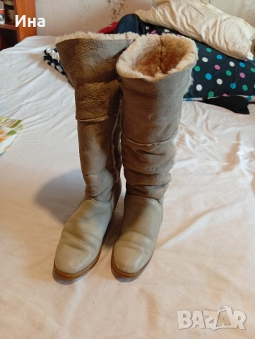 Д.ботуши агнешка кожа с вълна, снимка 2 - Дамски ботуши - 52838723