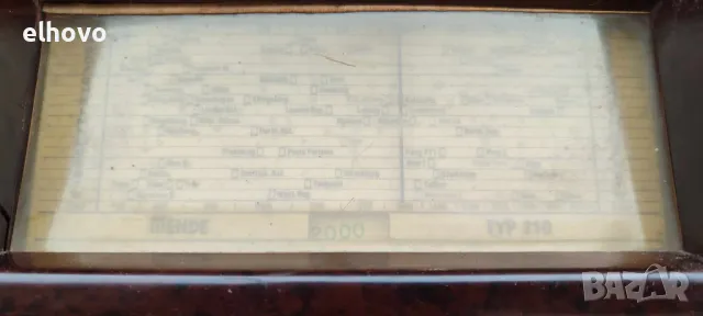 Старо лампово радио Mende Typ 210, снимка 6 - Антикварни и старинни предмети - 48864904