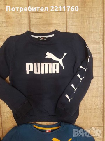 Ватирани блузи Puma за 11-12год., снимка 2 - Детски Блузи и туники - 31324155