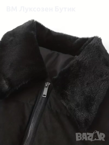 ❄️ Мъжко Луксозно Яке с Пух – За Изискан Мъж, снимка 5 - Якета - 52536662