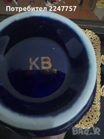 Кралски кобалтов порцелан, снимка 10 - Антикварни и старинни предмети - 53039636